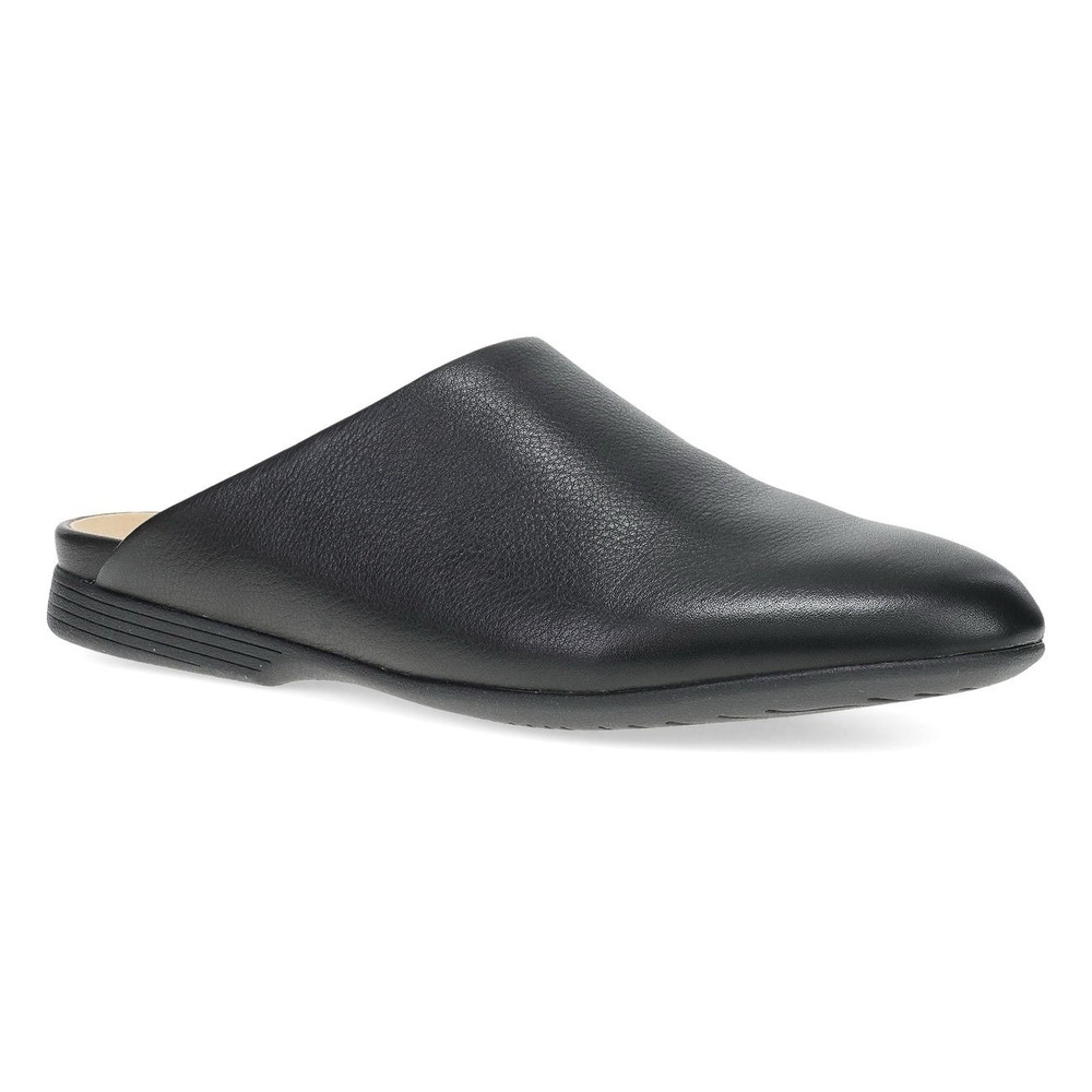 Dansko Lysa Pointed Toe Mule Slip On Size EU 36 US 6 6.5 Black Leather‎ Comfort